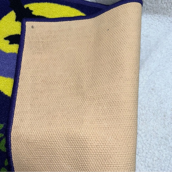 Halloween carpet door mat used Witch flying yellow moon The Witch is in 29" - Picture 5 of 9